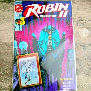 3 For 35🌼🙌Vintage DC Comics Robin II #1 (1991) – EUC – Bagged – Hologram Cover